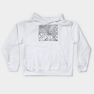 The painting of a map Kids Hoodie